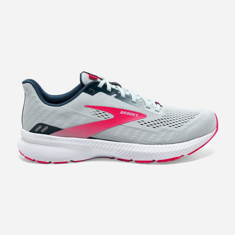 Tenis Brooks Launch 8 Light Cushion - Zapatillas Para Correr En Asfalto Mujer - Azul Marino / Rosas